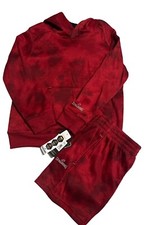 SPALDING Boys Red Coast Short 2 Piece Set /Size 5/6