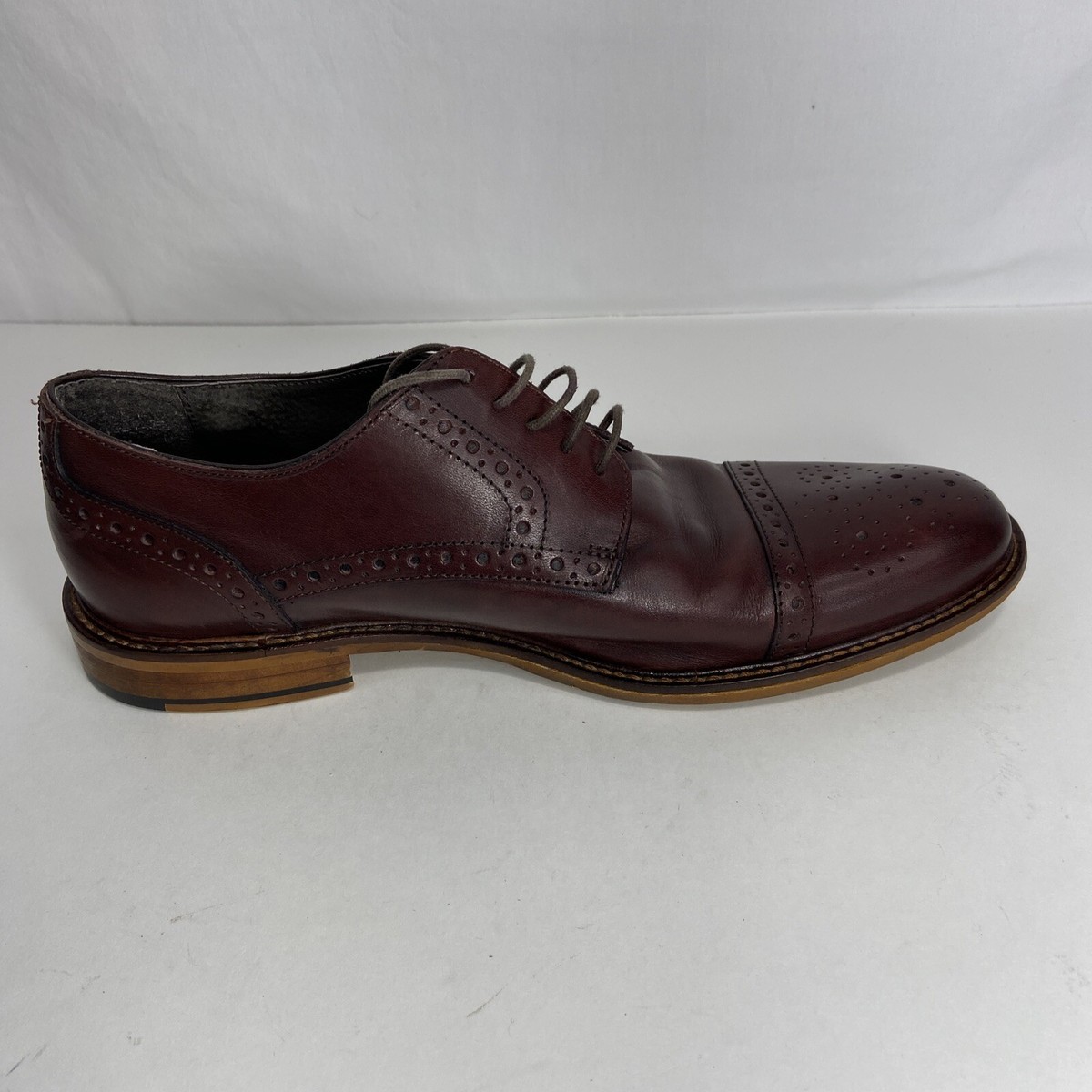 Joseph Abboud Owings Brown Cap Toe Oxfords Joseph Abboud Owings Oxfords Mens 11 D Brown Leather Cap Toe  main image 3