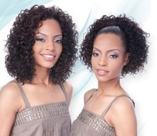  SALE CELTIC GIRL - FREETRESS DRAWSTRING FULLCAP SYNTHETIC WIG CURLY 2 IN 1