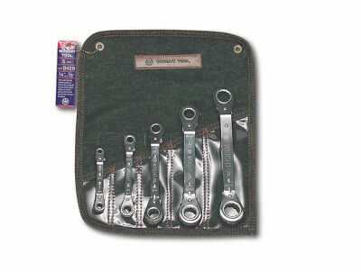 Wright Tool 12 Point Reverse Ratcheting Box Wrench Set Offset 5 Teile SAE 9429