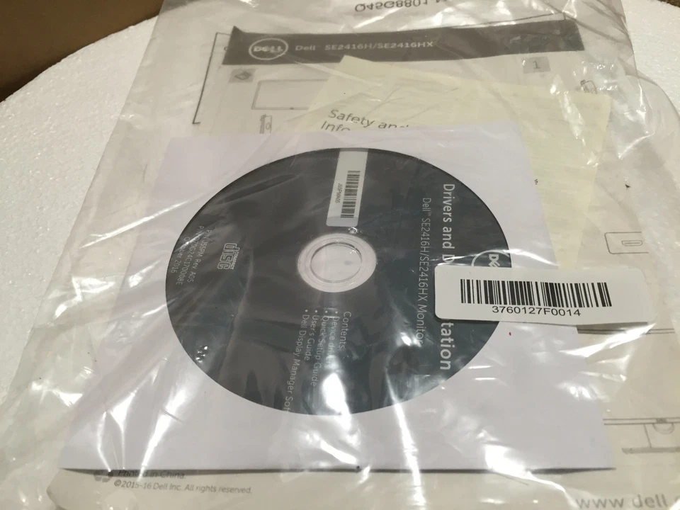 Genuine DELL Drivers and Documentation CD for SE2416H / SE2416HX monitor 2016 - Image 2 of 4