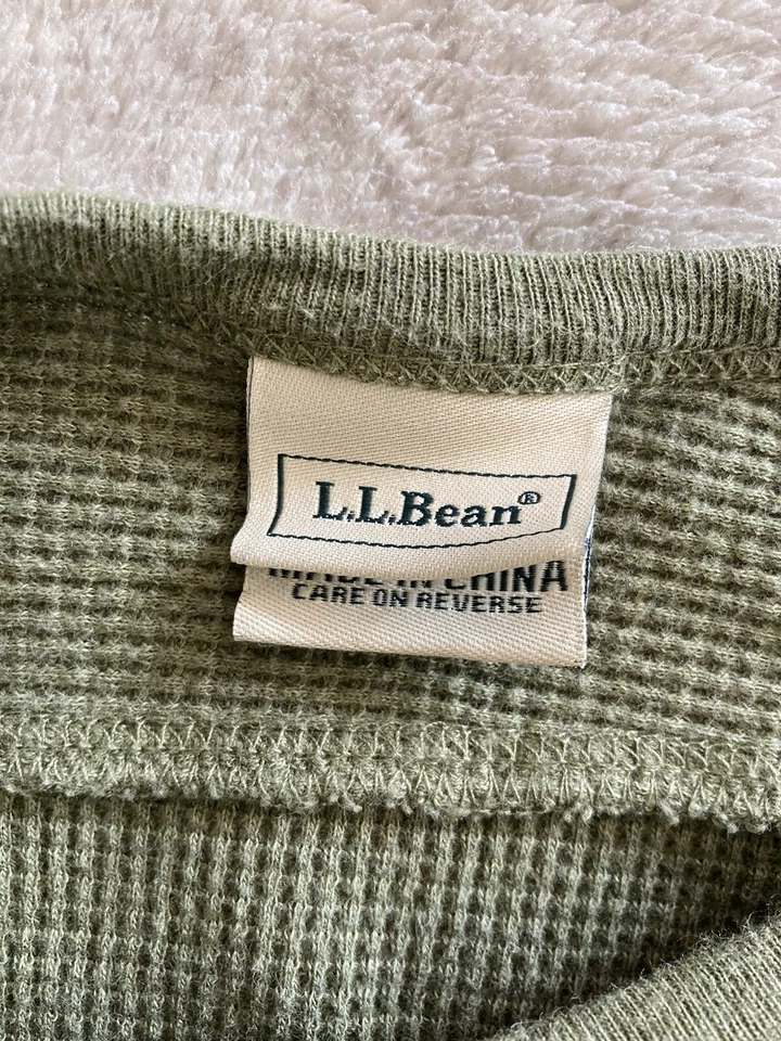 L.L. Camisa Térmica Bean Niñas Algodón Verde Ejército Freeport Farms Juventud L 14-16 Foto 4 de 4