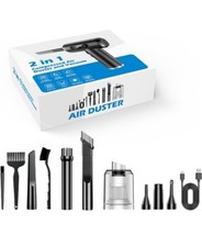 Maxisola Electric Compressed Air Duster Vacuum 2 in 1, Dust Air Blower for...