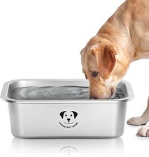 Stainless Steel Dog Bowls 3.2 Gallon Capacity for Large X-Large Dogs
