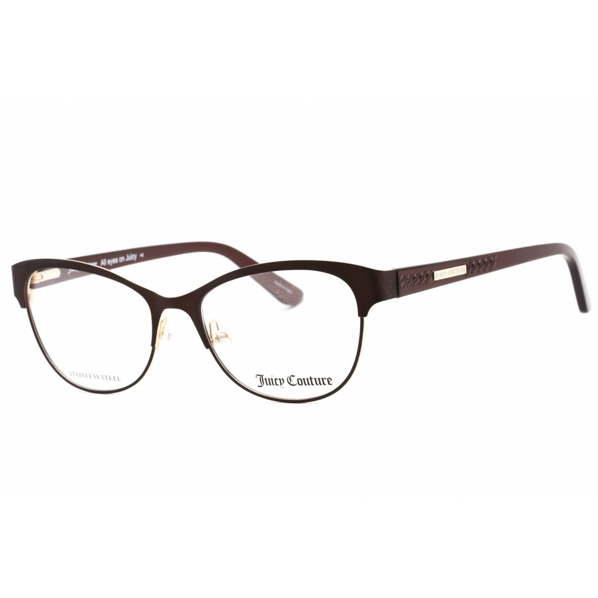 Juicy Couture Women\'s‎ Brown Eyeglasses Juicy Couture JU 151 W5P MATT RED HAVANA BROWN 52/15/135  main image 2