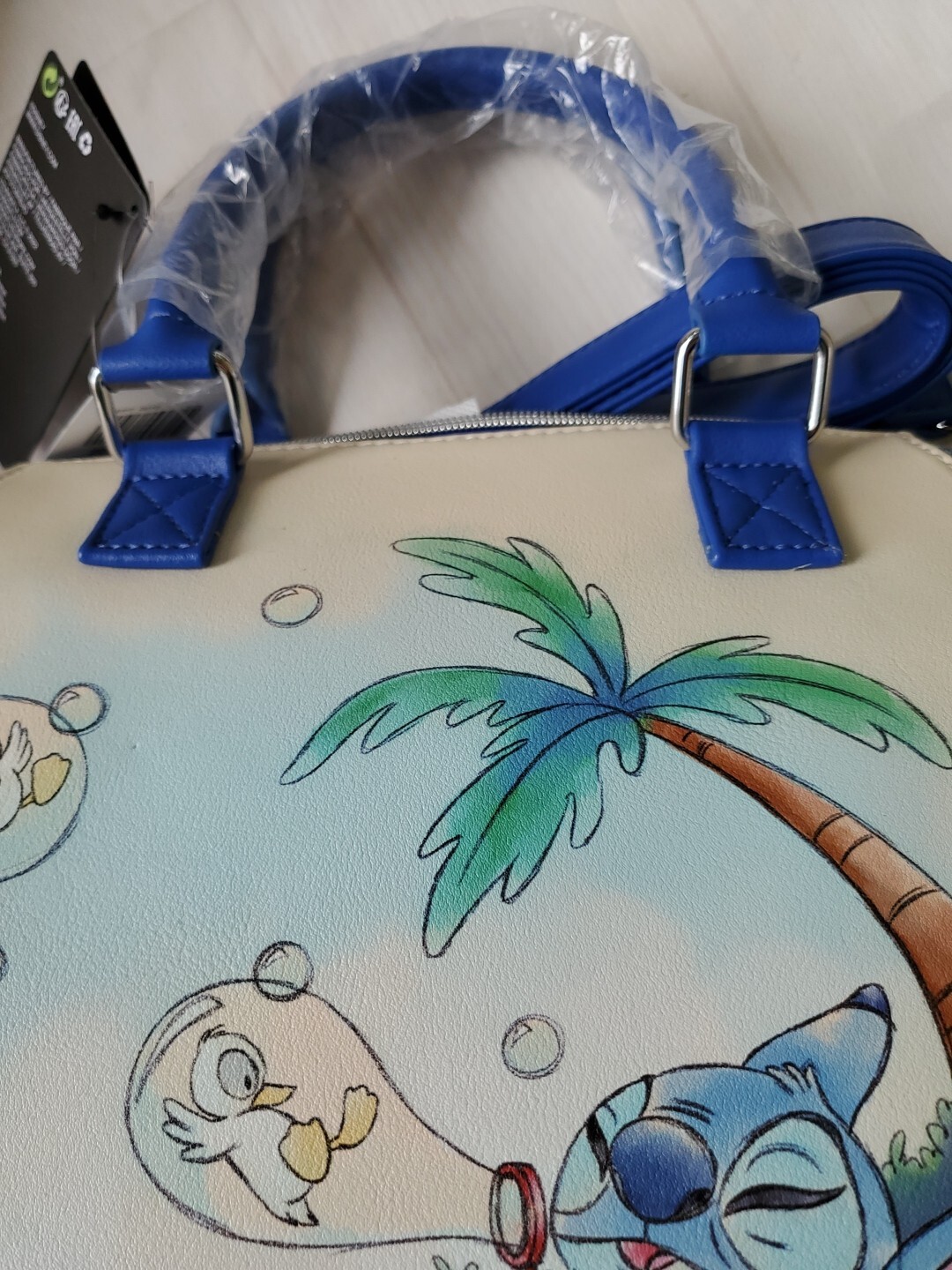 Loungefly Disney Lilo & Stitch Bubbles Satchel Bag Purseducklings NEW