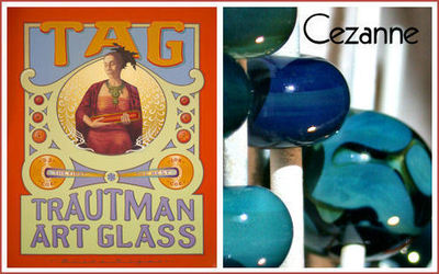(7,24  /m) Trautman Art Glass -Cezanne- 4/5x330mm (Odd Rod 3rds)