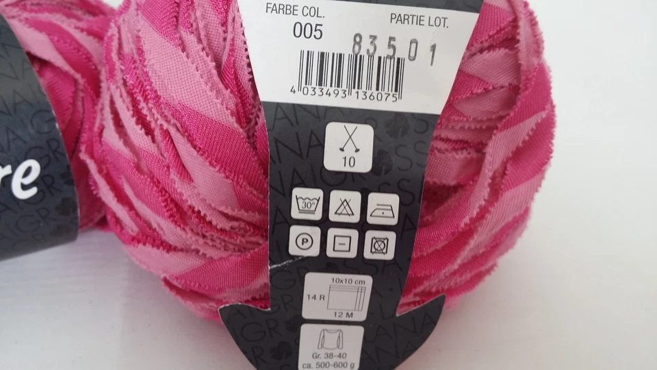 350 g Bicolore Lana Grossa Fb 005 pink  55 % Polyamid 45 % Baumwolle - Bild 3 von 4