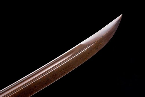 31" Blood Red Damascus Folded Steel Chinese Saber Magic Dragon Knife Sharp - Picture 7 of 10