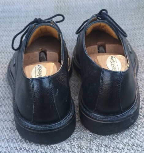 Mephisto Marlon Plain Toe Derby Shoes Black Tumbled Leather US 9M / MSRP $400+ - Picture 4 of 10