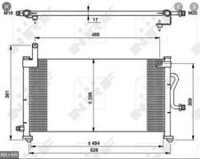 CONDENSATORE RADIATORE ARIA CONDIZIONATA OPEL ASTRA H'04>