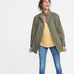 khaki green utility jacket