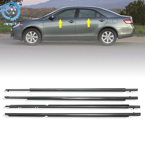 Para Toyota Camry 2007-2011 molduras de ventana molduras impermeabilización correas de sellado negro - Imagen 14 de 15