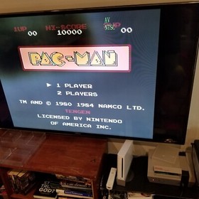 Pac-Man (Nintendo Entertainment System NES, 1990) Tengen Gray W/ Protective Case