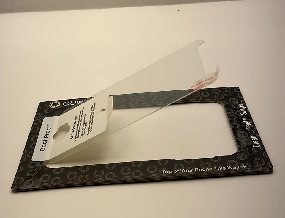 Protector de pantalla de vidrio a prueba de goof Quikcell para Kyocera Hydro Wave - transparente Foto 4 de 4