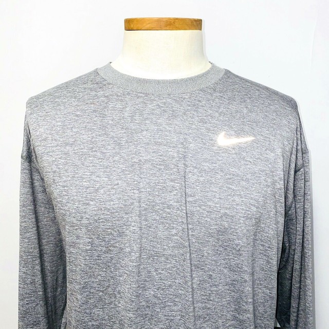 Womenâs Nike Dry Element Gray Heather Small Long Sleeve Running Top for sale online | eBay