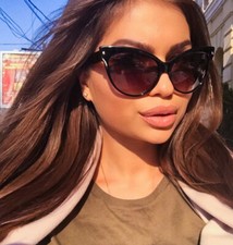 Large Mohotani Big Cat Eye Rockabilly Fashion Jackie O Butterfly WaYf Sunglasses