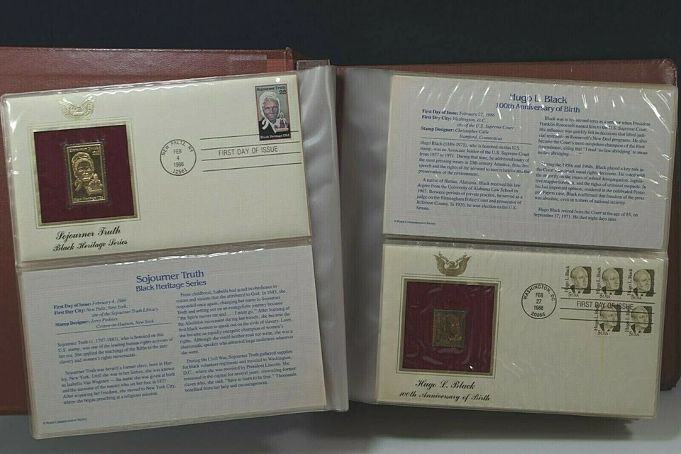 41 GOLDEN REPLICAS STAMPS ISSUES JAN23 1986/APR 20 1987 SET 1 DAY COVER 22K GOLD - Image 3 of 4