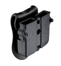 Universal OWB Double Magazine Pouch/Case/Holder w/ Paddle for 9mm/40/45 Mags