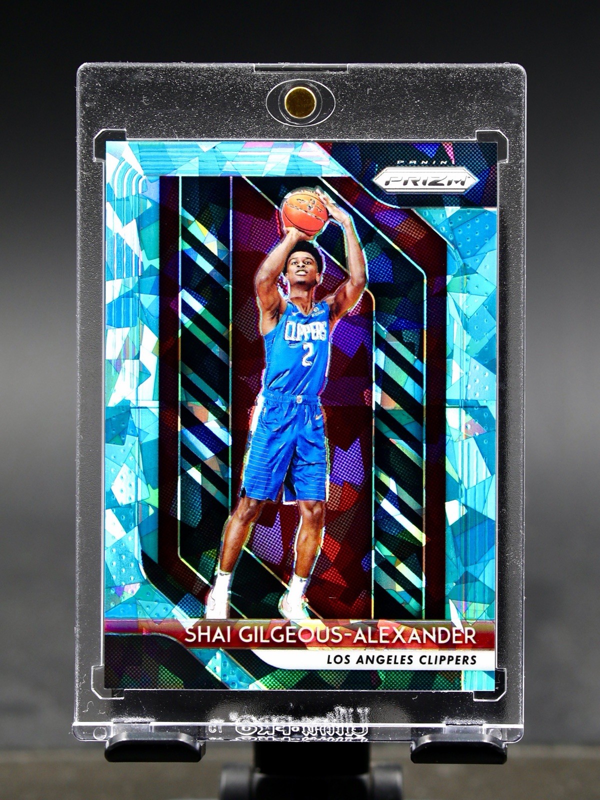 2018 Prizm Gilgeous-Alexander Shai Rc Rookie Blue Cracked Ice /99 Thunders!