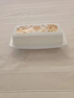 Vintage Pyrex Butterfly Gold Butter Dish Milk Glass