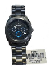Fossil Men's Machine Quartz Stainless Steel Chronograph - Smoke Model FS4931 