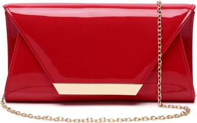 Clutch aus Lackleder für Damen, Abendtasche, stilvolle Schultertasche für W