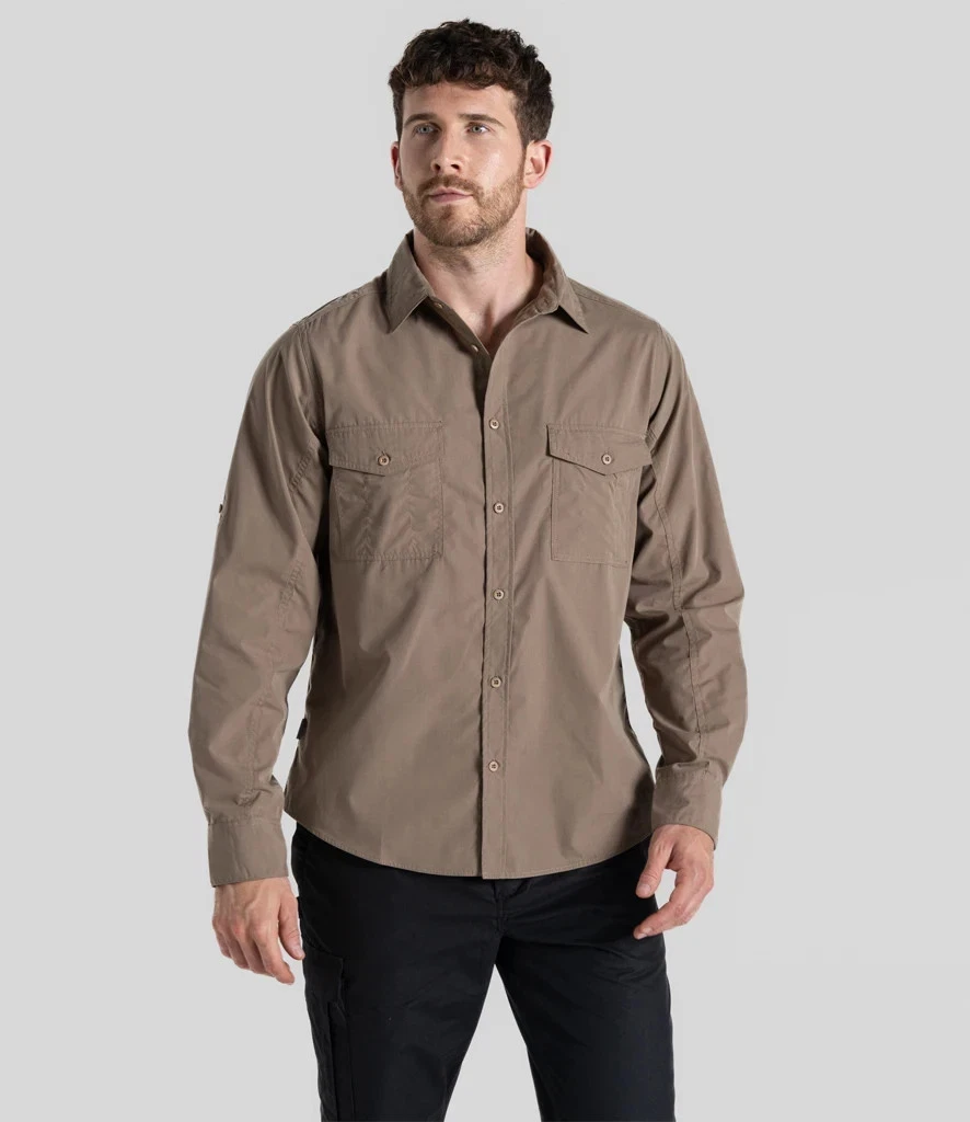Craghoppers Mens New Kiwi Long Sleeved Shirt Camping Nosi Defence Travel
Opens in a new window or ta
