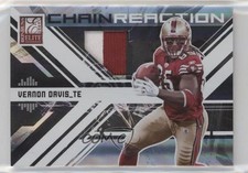 2009 Donruss Elite Chain Reaction Jerseys Prime 13/50 Vernon Davis #18 11z5
