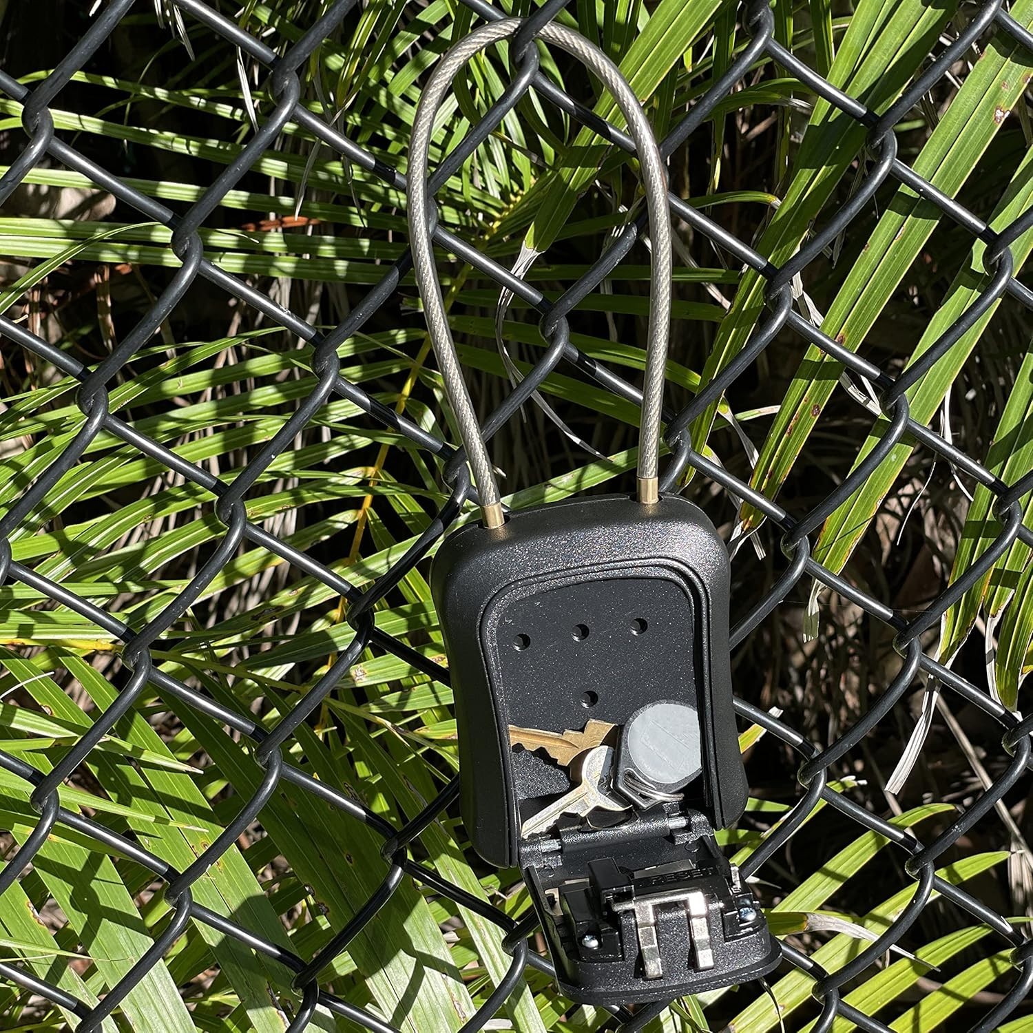 Durable Waterproof Key Safe Box with Resettable Code - Perfect for All Locations