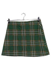 Pull&Bear Minigonna Donna Verde Scozzese Preppy (IT 46, EU 42, INT L)