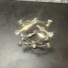 Vintage Silvertone And Rhinestone Ponytail Accent