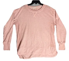 C & C California Large Heather Pink Long Sleeve Top