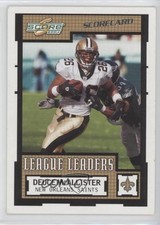 2004 Score League Leaders Scorecard 456/625 Deuce McAllister #352 0q3