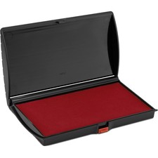 Large Premium Crimson Red Ink Stamp Pad - 3" by 6" - Quality Felt Pad 3" x 6"
