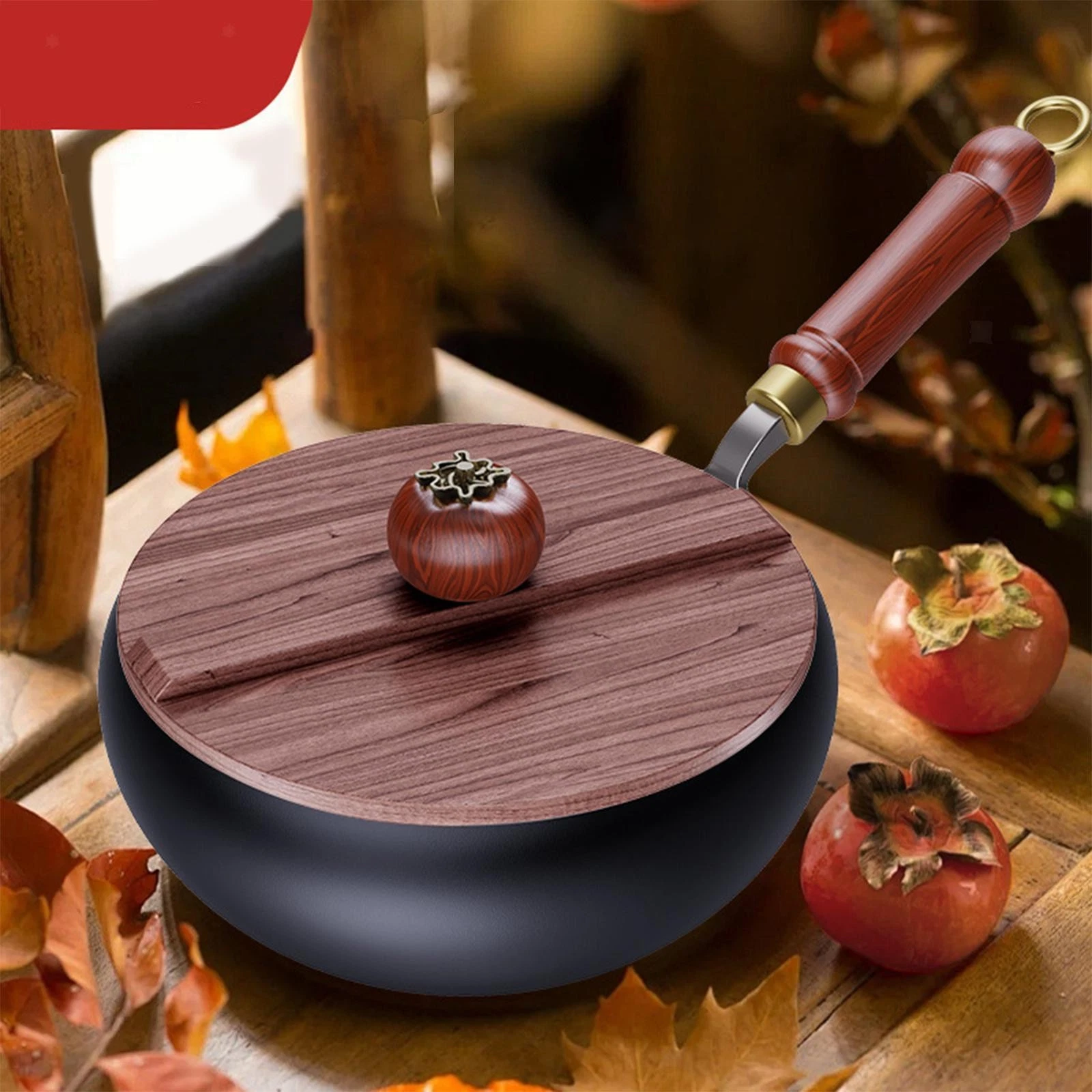 Iron Wok Cookware with Lid