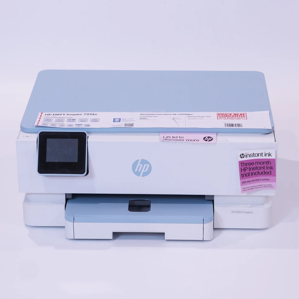 HP Envy Inspire 7221e All in One Wireless Heavy Duty Photo Printer Come With Ink - Image 4 of 4