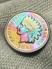 1895 Indian Head Cent Penny, Brilliant RED, Lustrous Solid Gem AU+++Better Date!