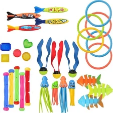 30 Pcs Diving Pool Toys for Kids Jumbo Set Pool Games fun in summer Gift .