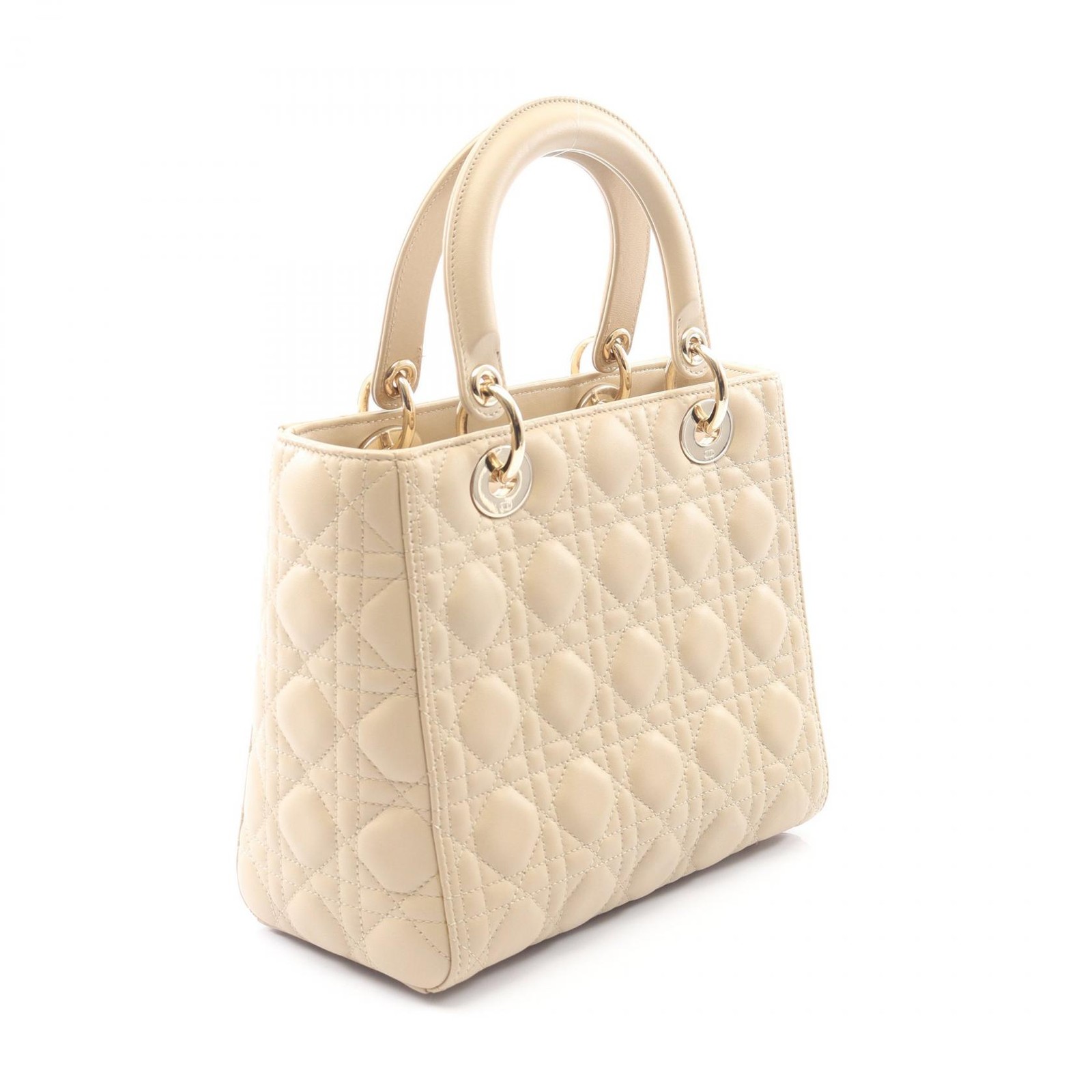 Christian Dior LADY DIOR MY ABCDIOR Lady Cannage Shoulder Handbag leather Used thumbnail 2