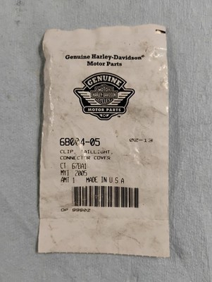 Harley Davidson OEM 68004-05 Taillight Connector Cover Clip Genuine HD