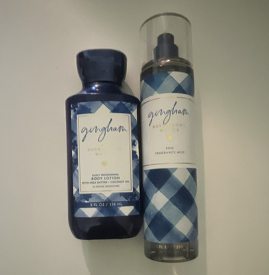 Gingham Moisturizing Lotion + Fine Fragrance Mist Set 8 oz (Used a couple times)