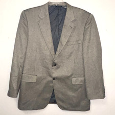 Jos A. Bank Silk Camel Hair houndstooth blazer Men's 46R