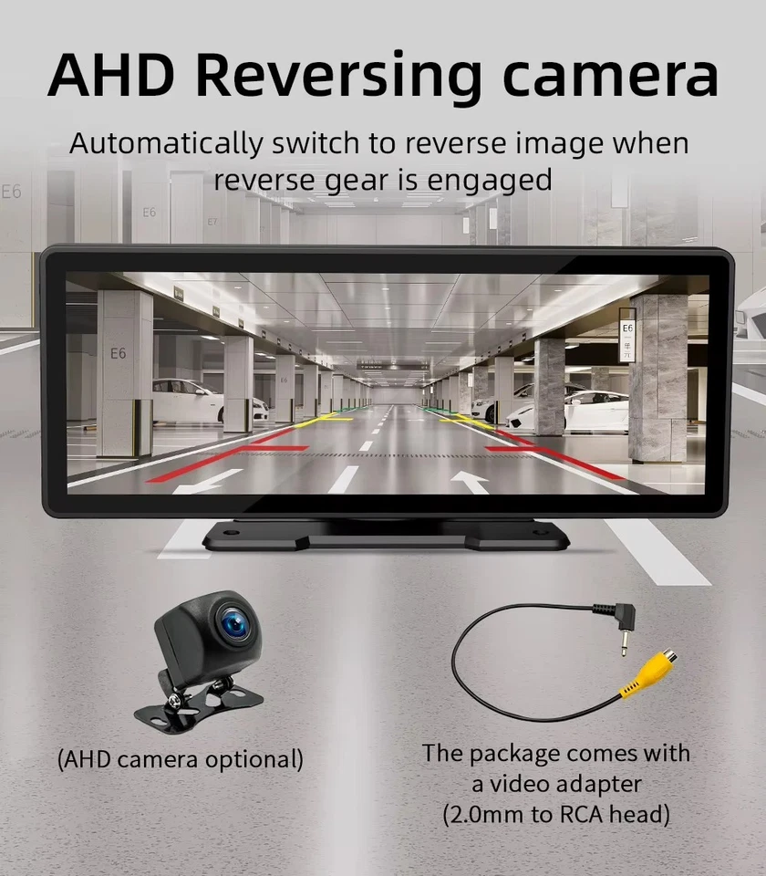 BQCC 10,26 "MP5 pantalla IPS reproductor de coche Mirrorlink BT FM Radio USB sal - Imagen 3 de 4