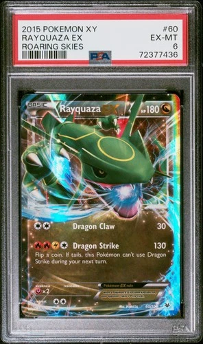 Rayquaza Ex Pokemon Xy Roaring Skies 60 NM PSA 6