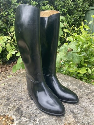 AIGLE French Coupe Saumur Black Boots Uk 5 eu 38