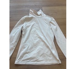 Bogner Fire  Ice Margo First Layer Ski Top White Funnel Neck Womens size small