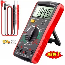 DT9205A TRUE RMS Multimeter AC/DC Voltmeter Ammeter NCV Test w/LCD Display NEW