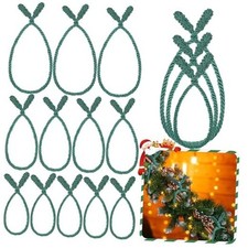 Zhengmy Pcs Christmas Garland Ties Extra Long 30'' 25'' 20'' 12 Green