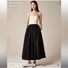 J.Crew Strapless colorblock mixy dress L